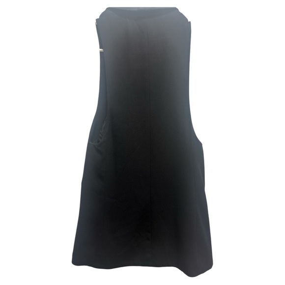 Bisou Bisou Black Sleeveless Backless Tie Front Top - Picture 4 of 5
